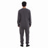 Men Fall Pajama Set Dark Grey Buttoned Sweatshirt + Pants